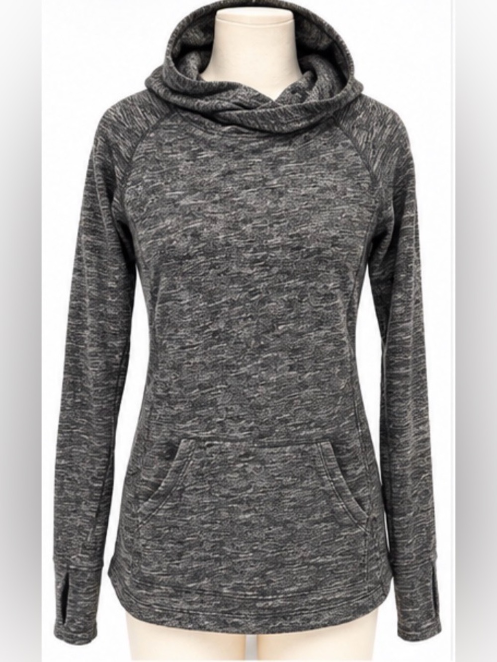 Marmot Women’s Medium Heather Gray Hooded Pullover Tunic Sweatshirt
